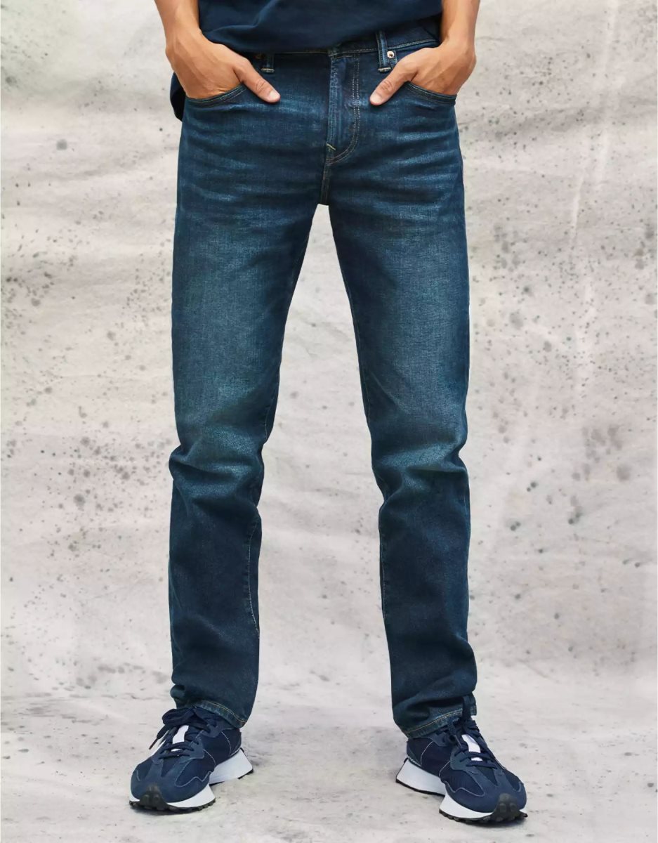 Jean American Eagle AE AirFlexSlim Droit Bleu Homme | SMW-01230752